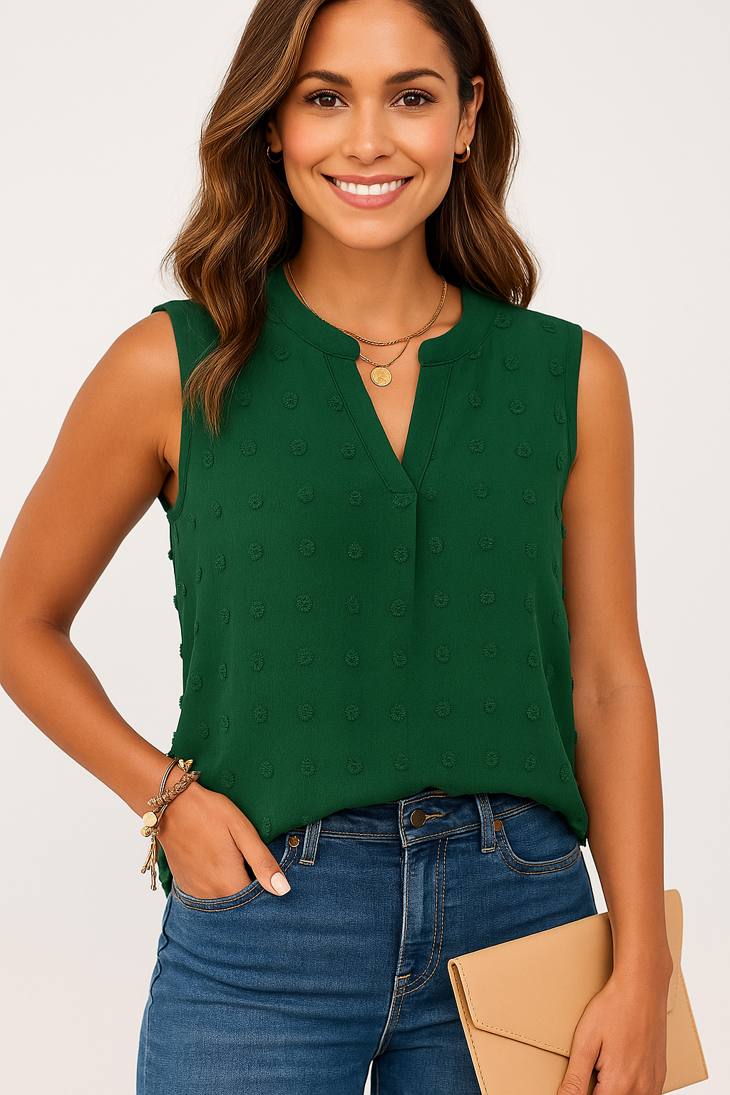 Blusa sem Mangas Diva Maria