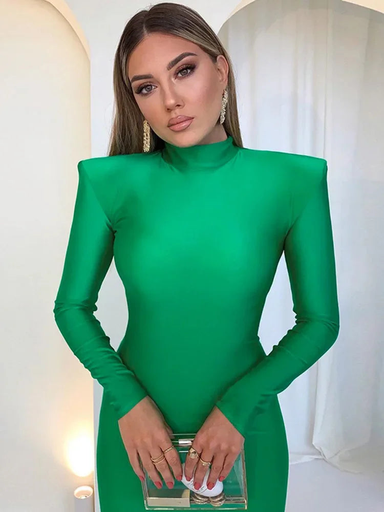 Vestido Midi Manga Comprida Tubinho Gabi