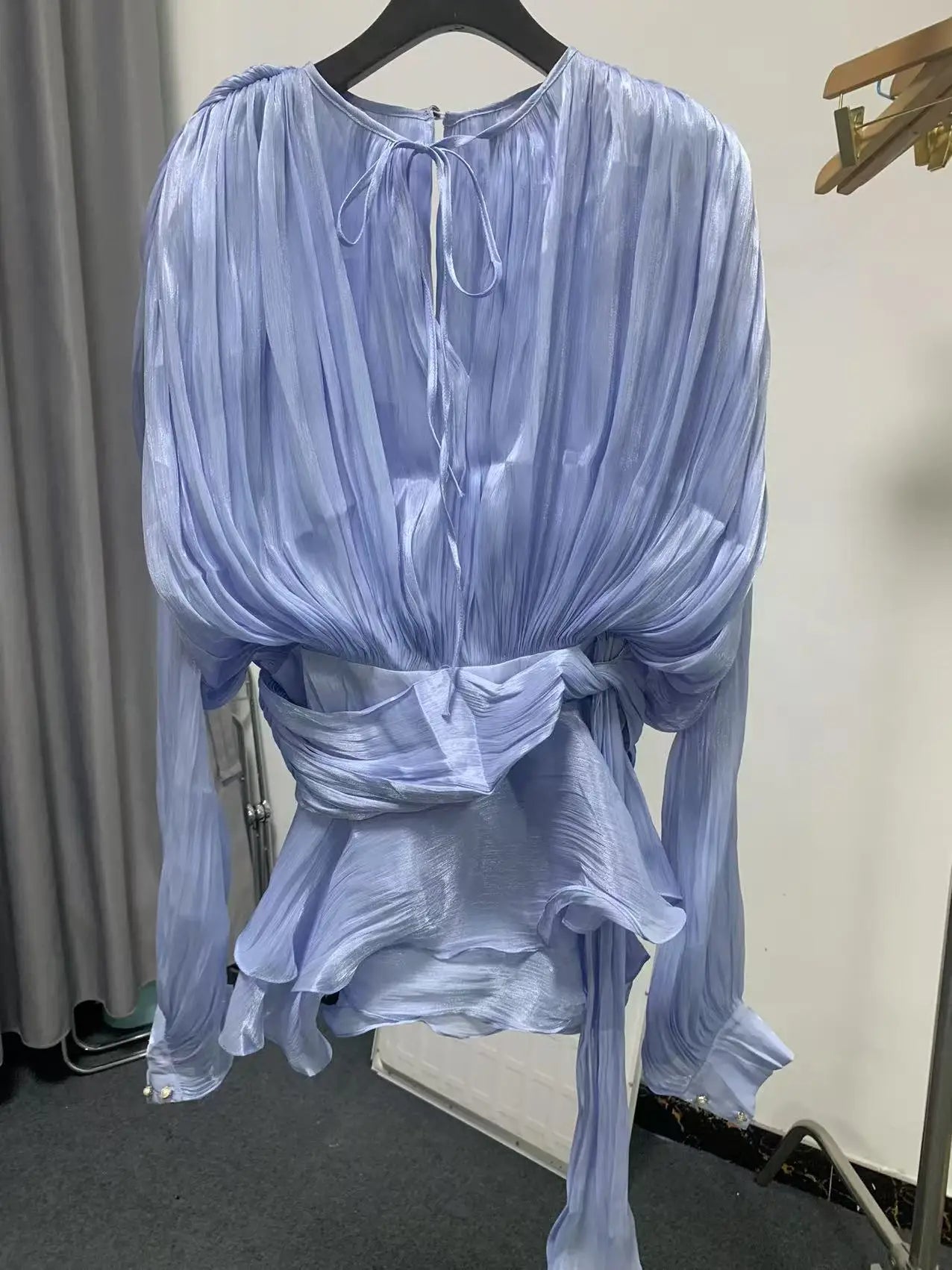 Vgh streetwear temperamento vestidos para mulheres em torno do pescoço manga longa alta wiast sólido emagrecimento mini vestido roupas de moda feminina