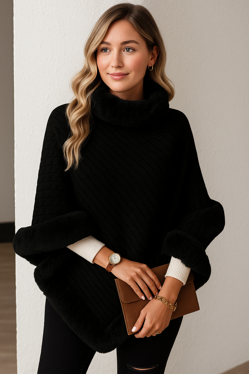 Suéter Feminino com Pelo Klau