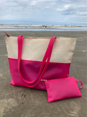 Bolsa de Praia Feminina Silicone Ipermeável com Necessaire