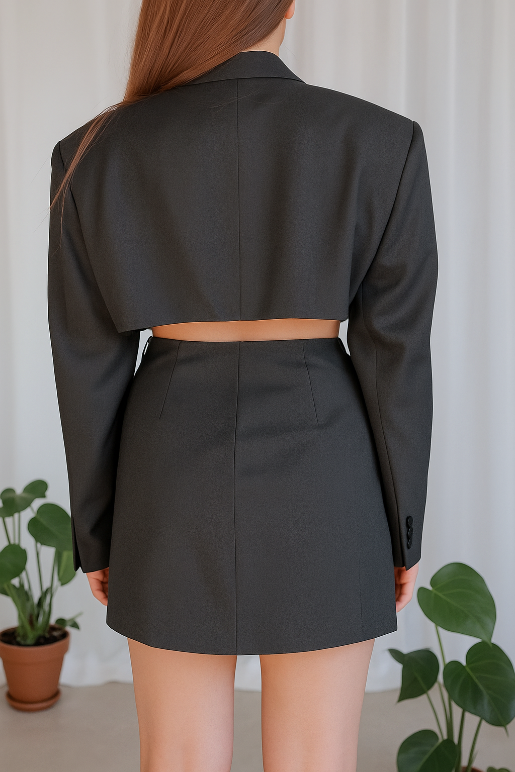 Conjunto Alfaitaria Saia e Cropped