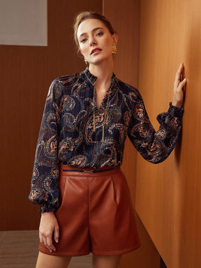 Blusa Feminina Boho Chic Manga Longa Patricia