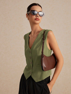 Blusa Colete de linho Francinne