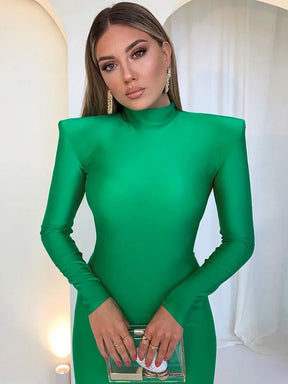 Vestido Midi Manga Comprida Tubinho Gabi
