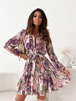 Vestido de Manga Comprida Boho Chic Sahara