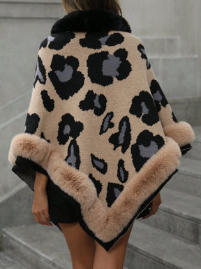 Suéter com Pelo Animal Print