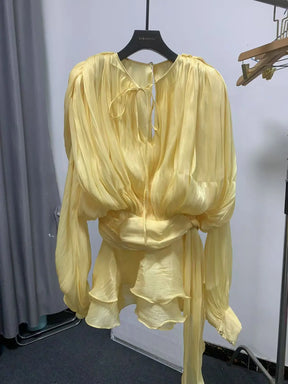 Vgh streetwear temperamento vestidos para mulheres em torno do pescoço manga longa alta wiast sólido emagrecimento mini vestido roupas de moda feminina